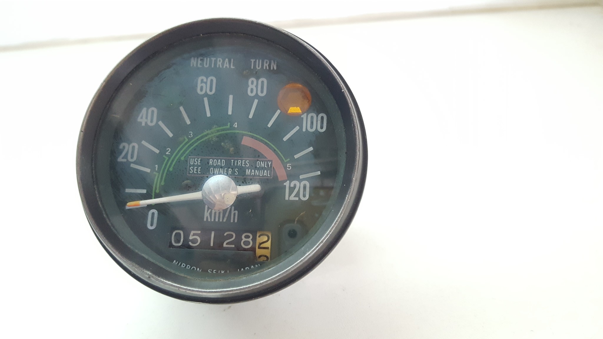 Used Motorcycle Motorbike Speedometer 120 kmh 5128 odo #TES