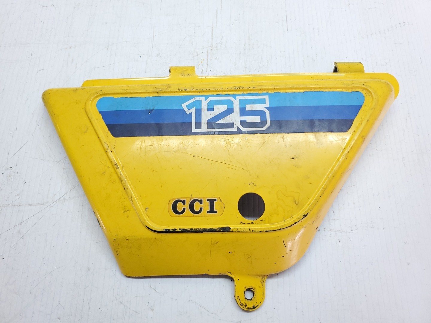 Suzuki TS125 Yellow Left Frame Side Cover TS 125 1979+ Other Years