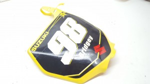 Race Plate Front Number Plate Suzuki RM125 2004 2005 #689