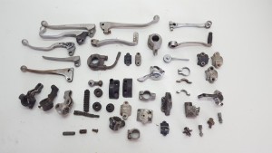 Assortment of Old Vintage Clutch Brake Levers Throttle Housings Parts